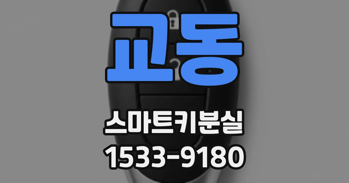교동 스마트키분실