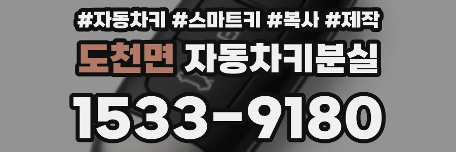 도천면 자동차키분실