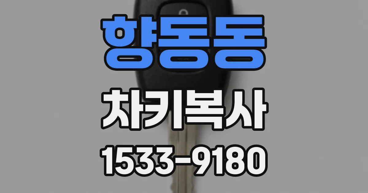 향동동 차키복사