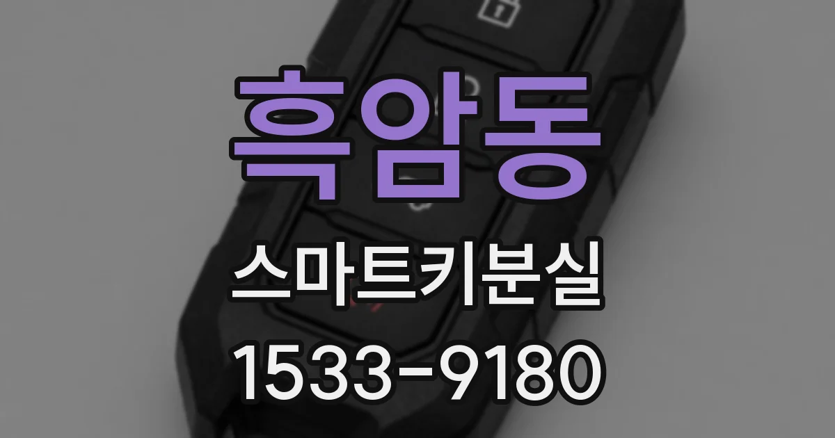 흑암동 스마트키분실