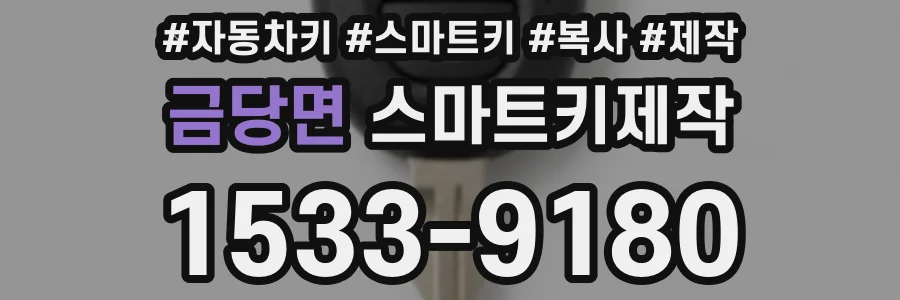 금당면 스마트키제작