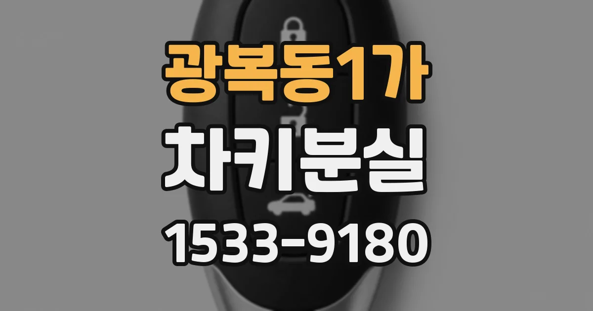 광복동1가 차키분실