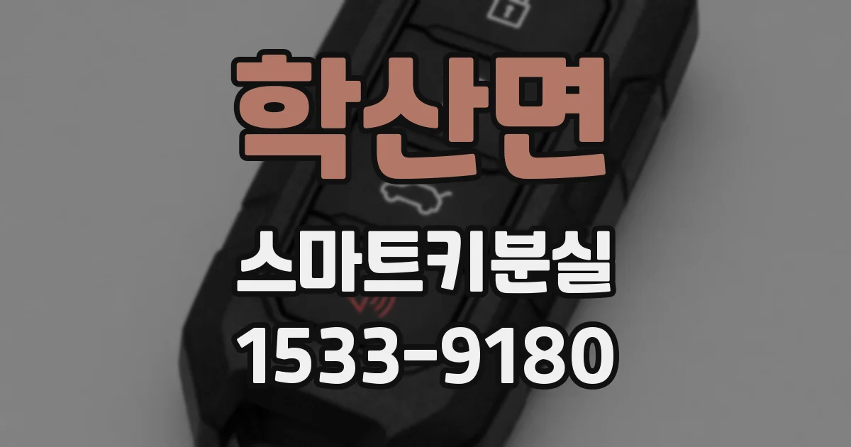 학산면 스마트키분실