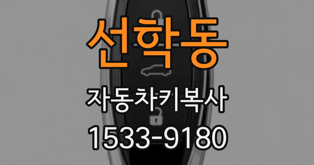 선학동 자동차키복사