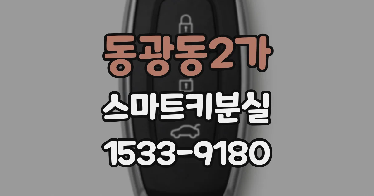 동광동2가 스마트키분실
