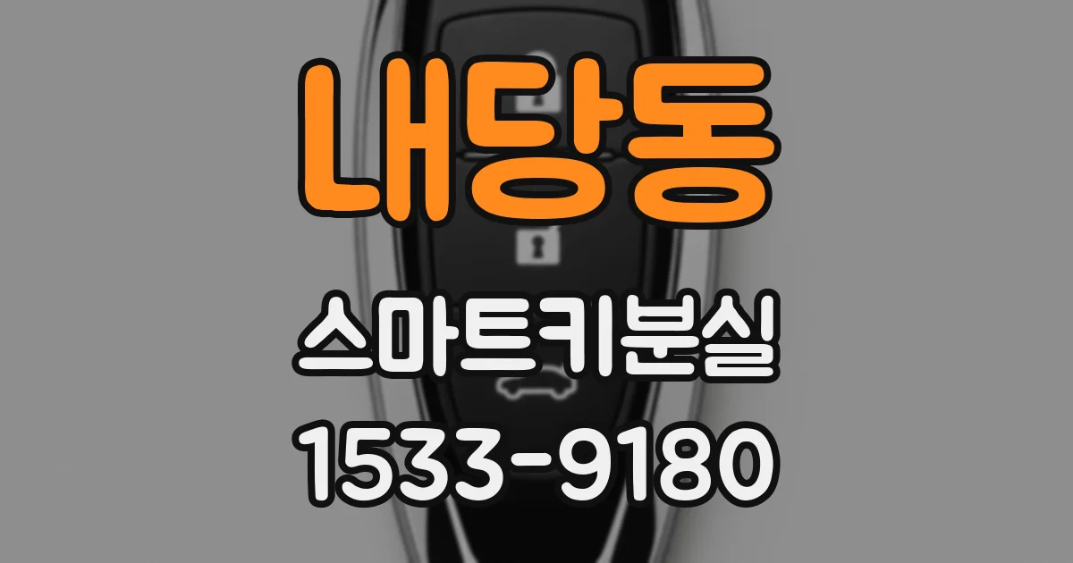 내당동 스마트키분실