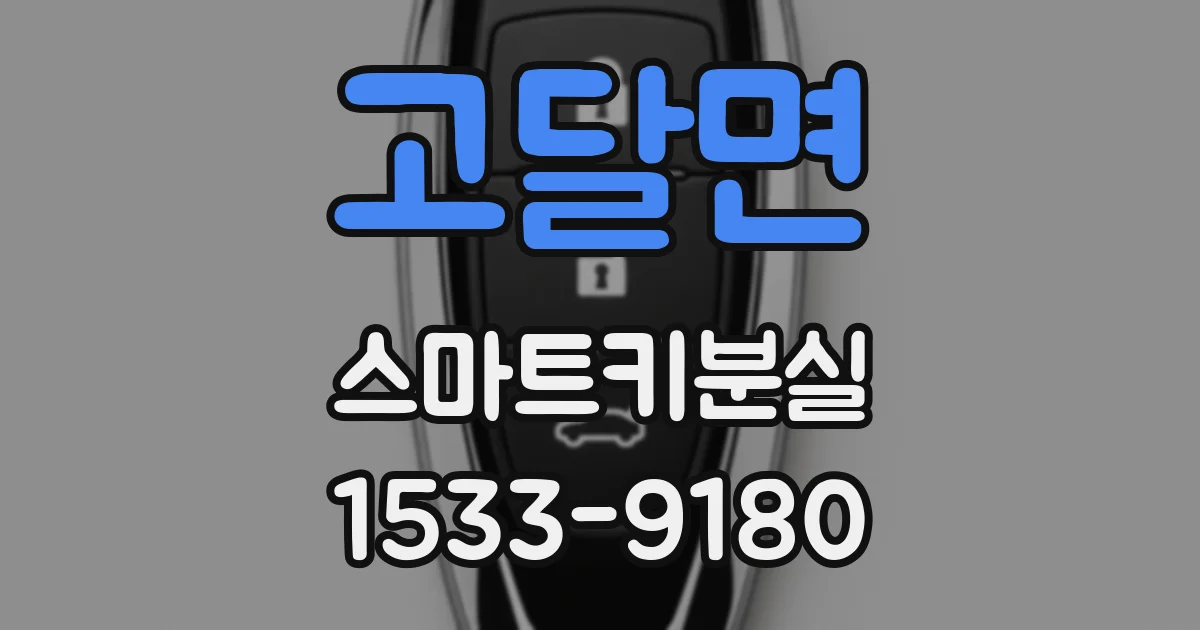 고달면 스마트키분실
