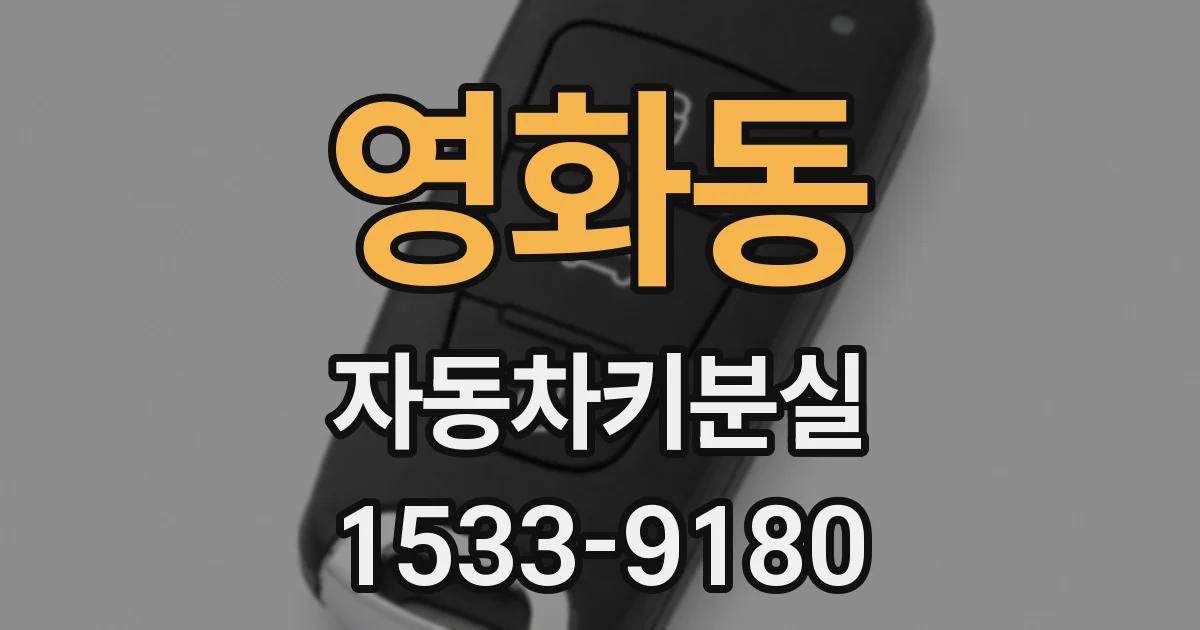 영화동 자동차키분실
