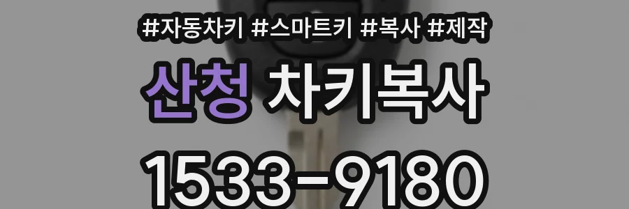 산청 차키복사
