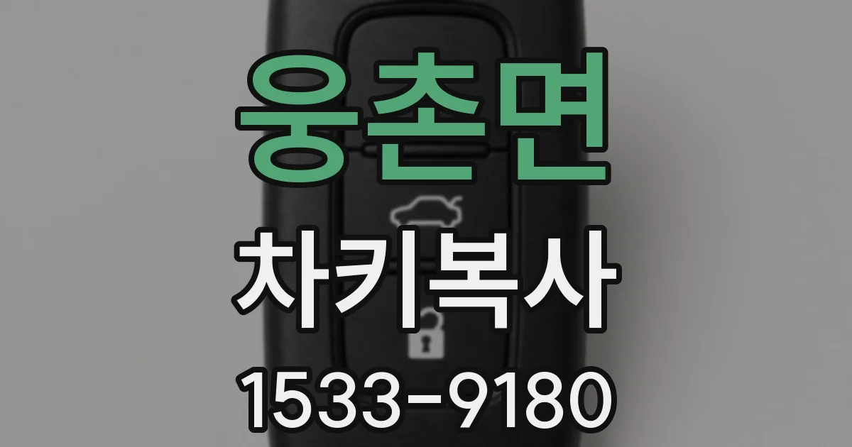 웅촌면 차키복사
