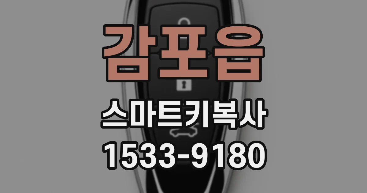 감포읍 스마트키복사