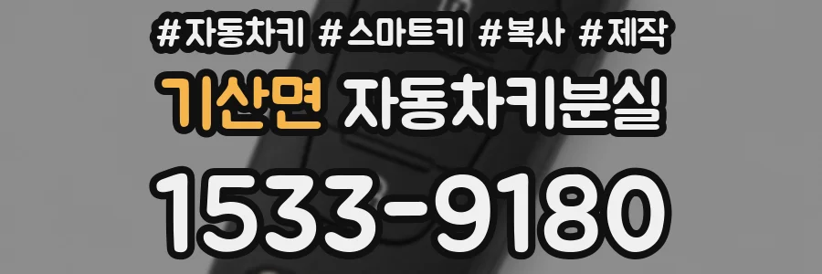 기산면 자동차키분실