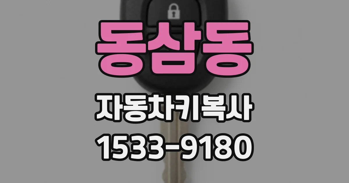 동삼동 자동차키복사