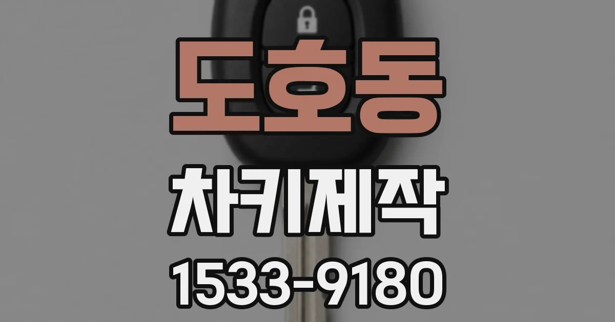 도호동 차키제작