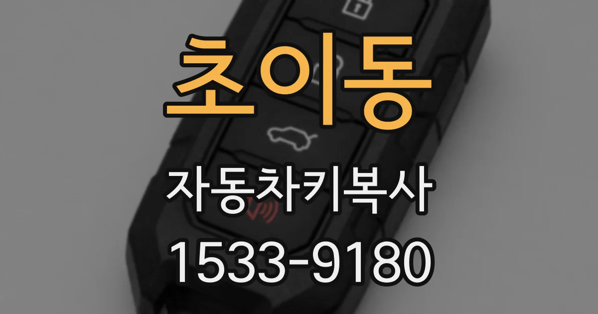초이동 자동차키복사