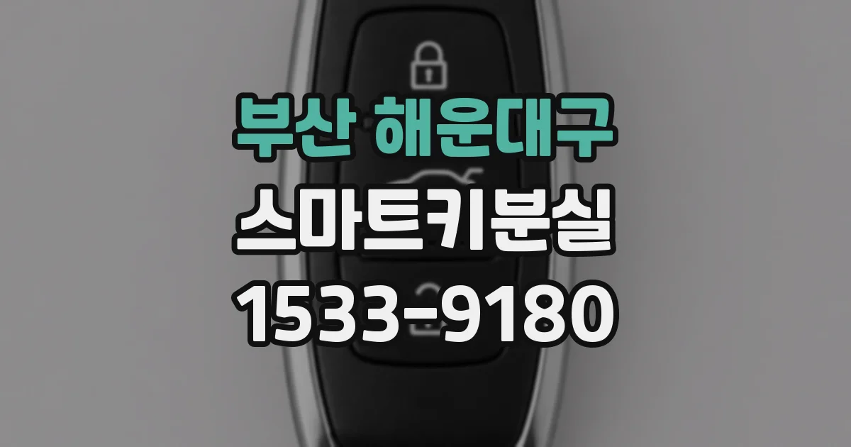 부산 해운대구 스마트키분실