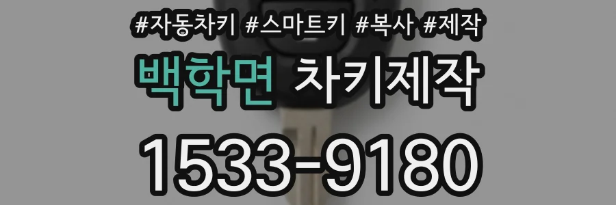 백학면 차키제작