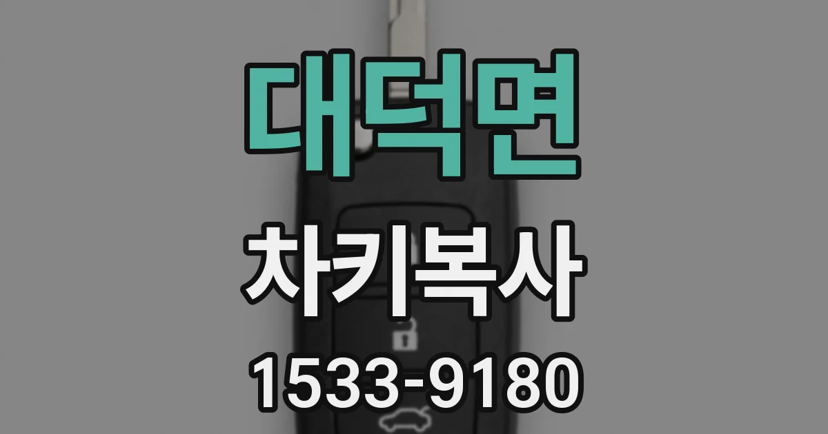 대덕면 차키복사