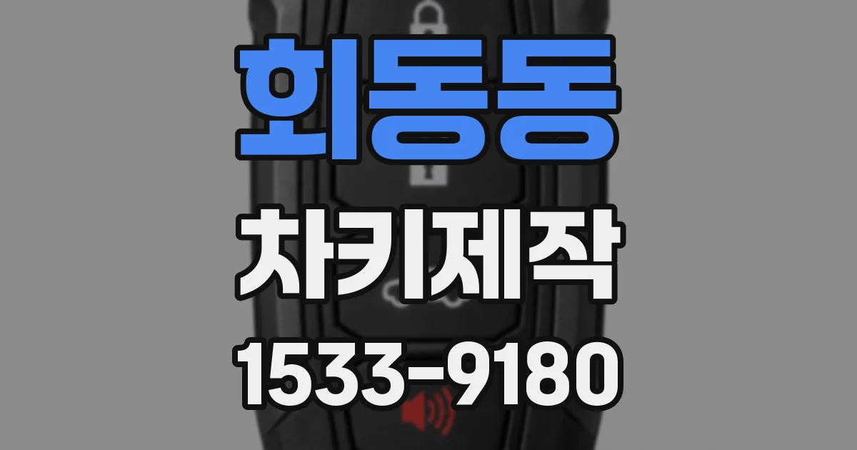 회동동 차키제작