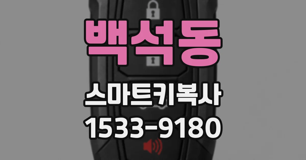 백석동 스마트키복사