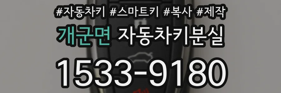 개군면 자동차키분실