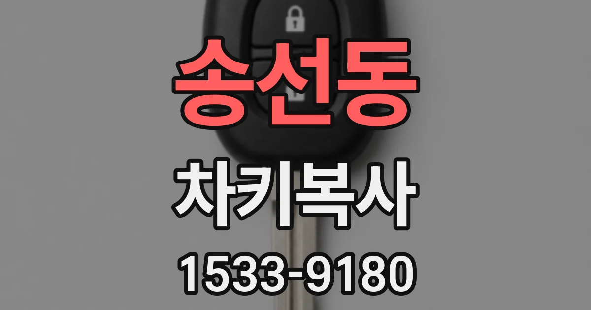 송선동 차키복사