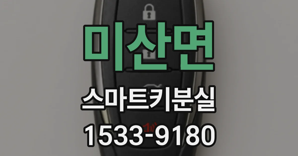 미산면 스마트키분실