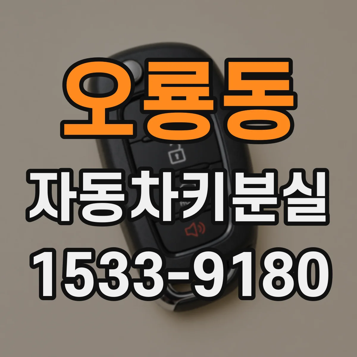 오룡동 자동차키분실