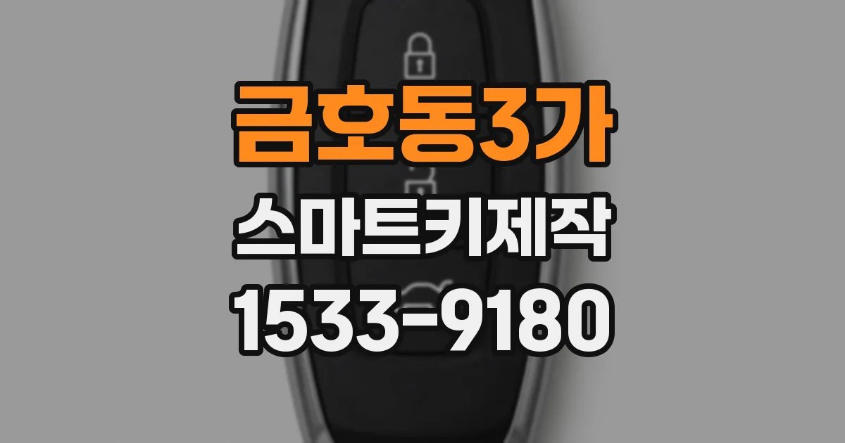 금호동3가 스마트키제작