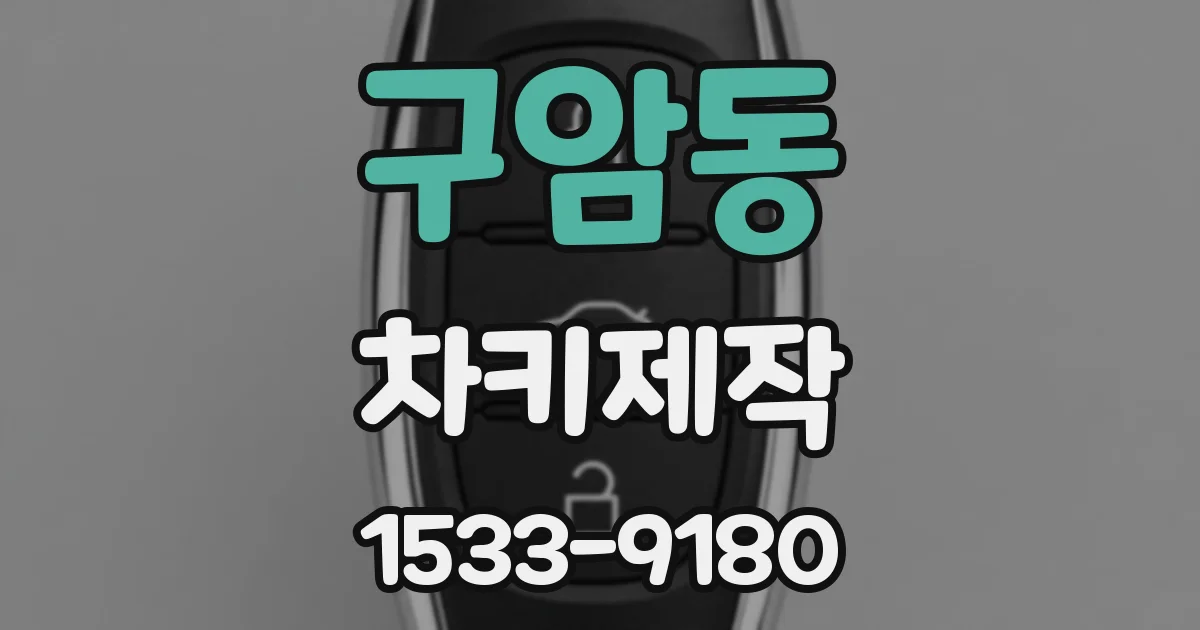 구암동 차키제작