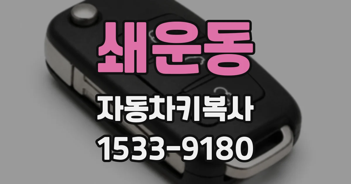 쇄운동 자동차키복사