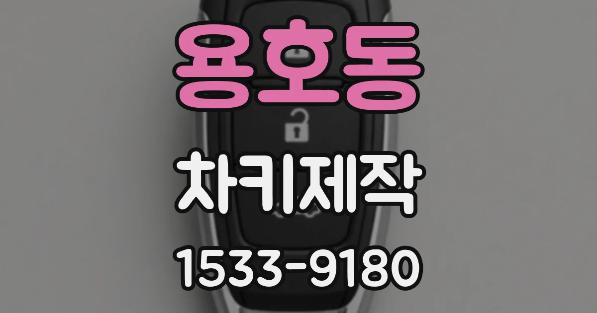 용호동 차키제작