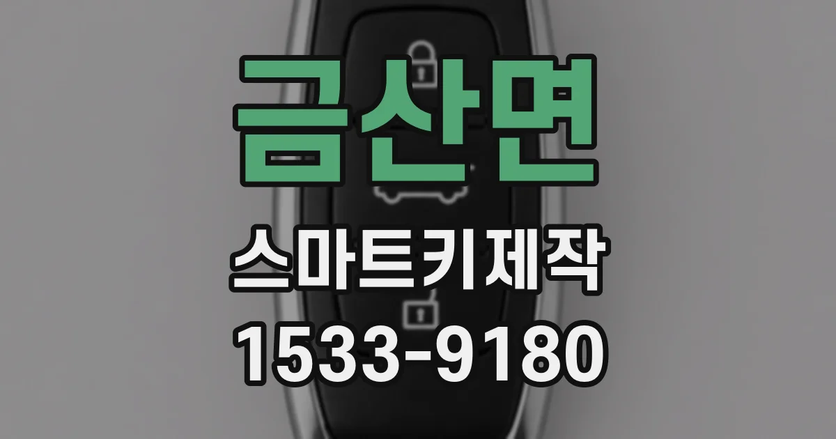 금산면 스마트키제작