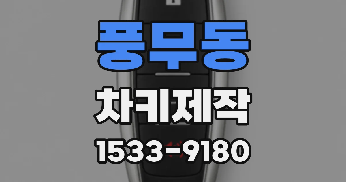 풍무동 차키제작