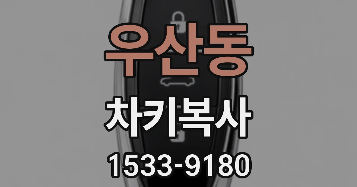 우산동 차키복사