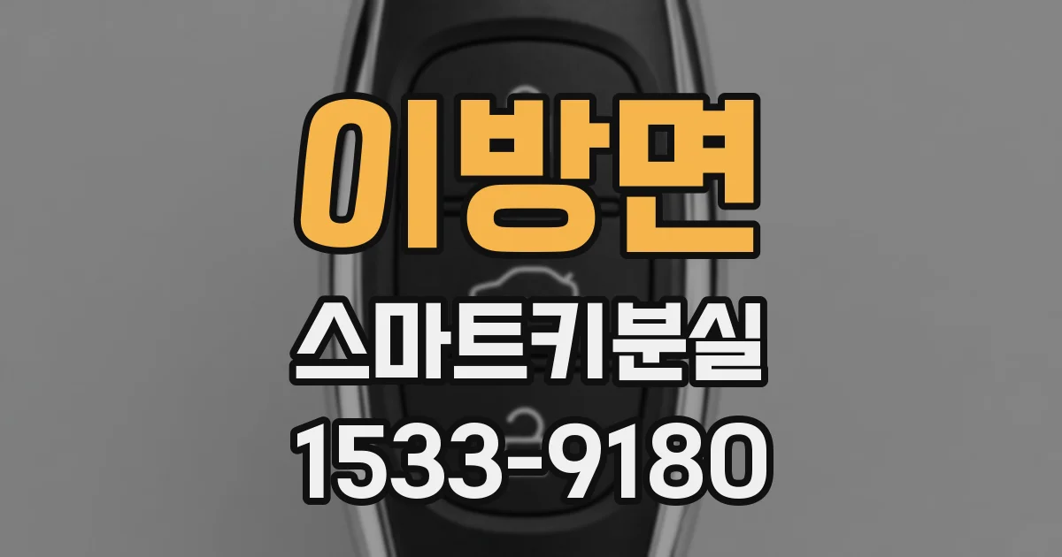 이방면 스마트키분실