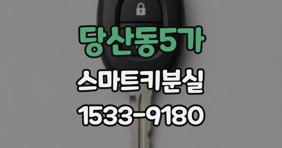 당산동5가 스마트키분실