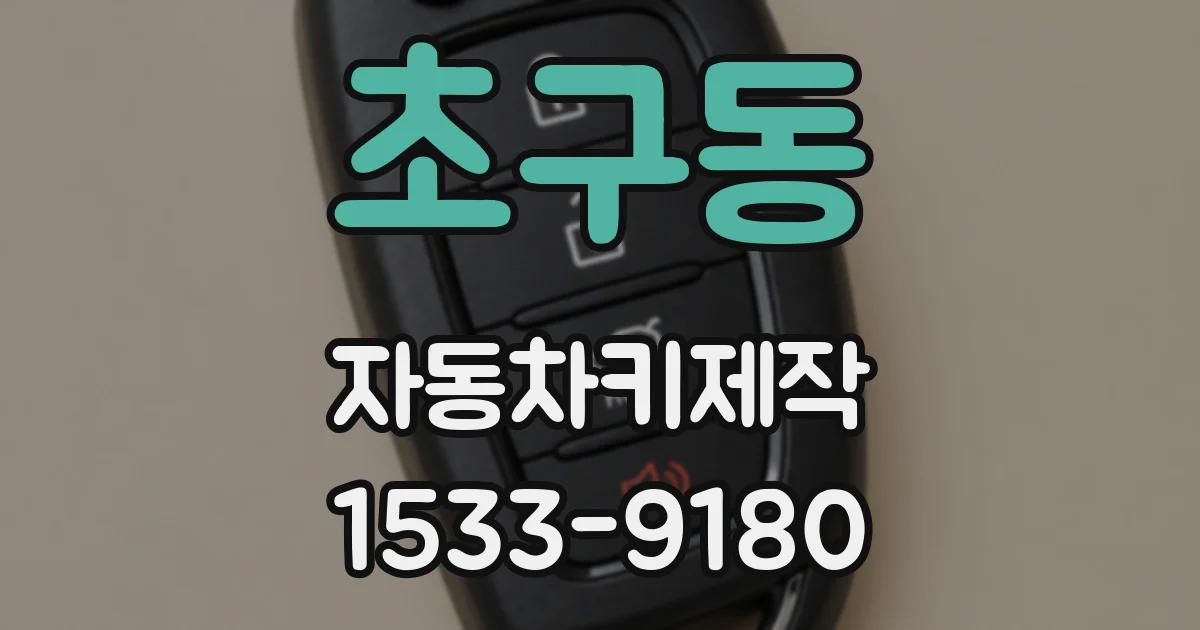 초구동 자동차키제작
