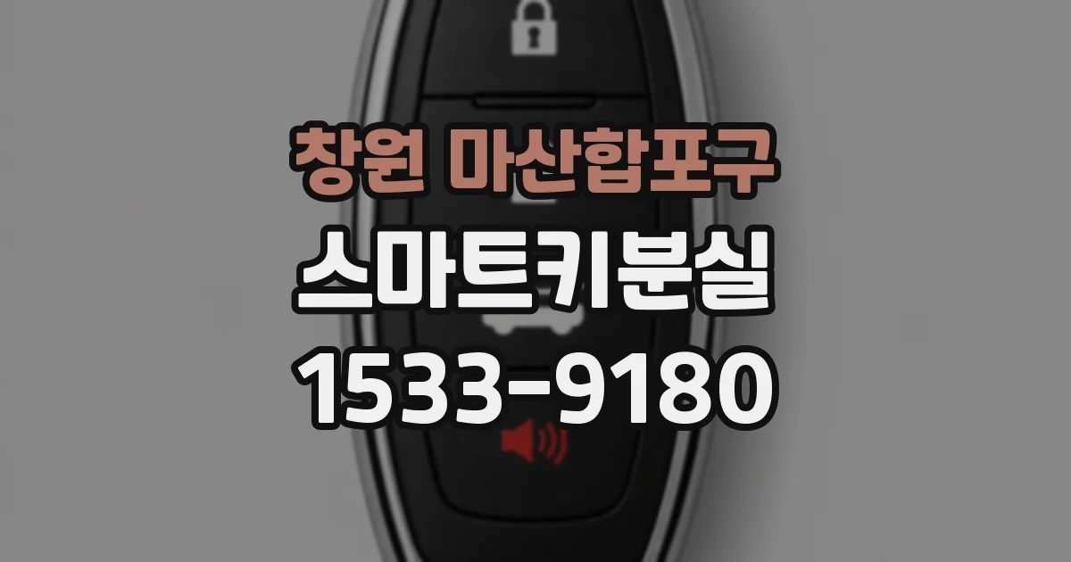창원 마산합포구 스마트키분실