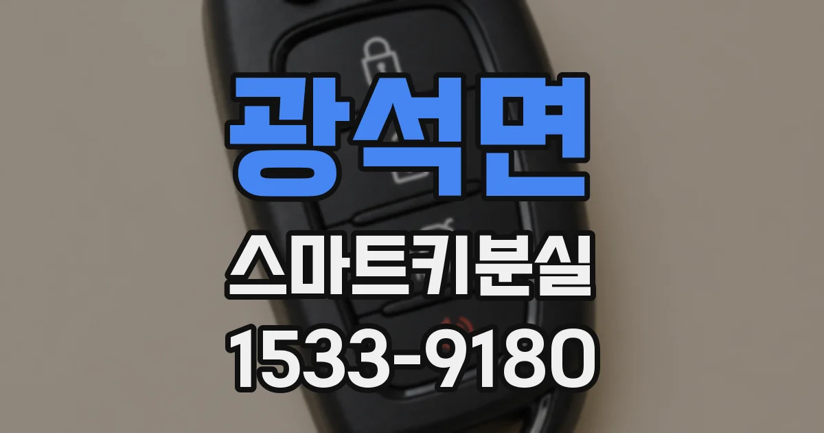 광석면 스마트키분실