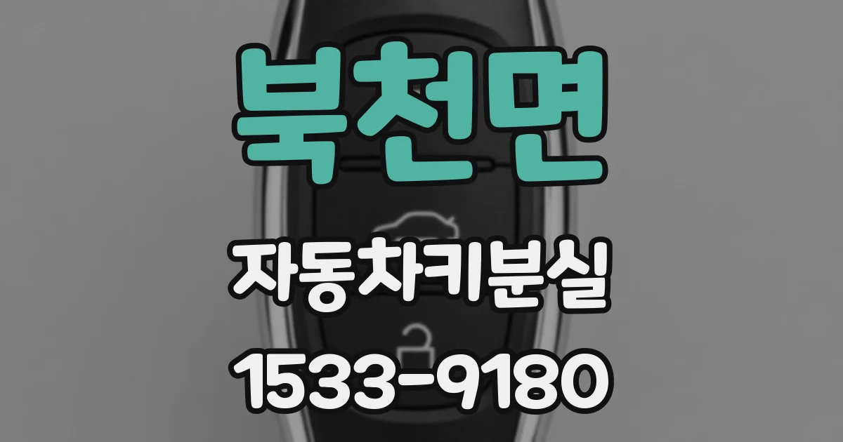 북천면 자동차키분실
