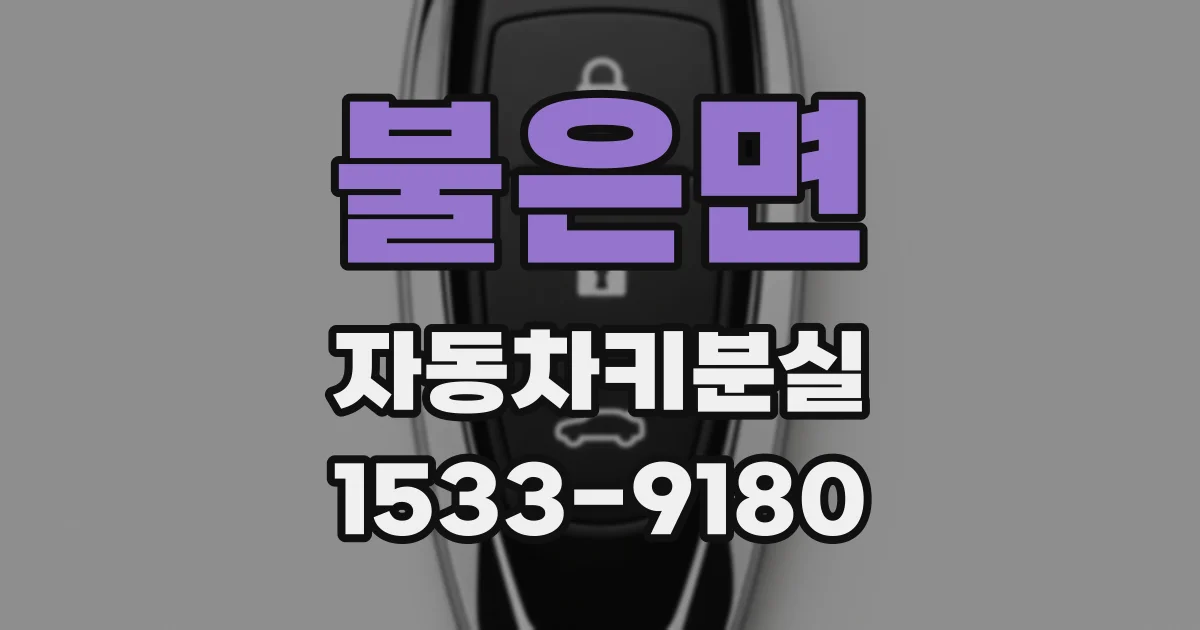 불은면 자동차키분실