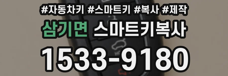 삼기면 스마트키복사