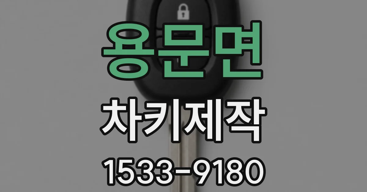 용문면 차키제작