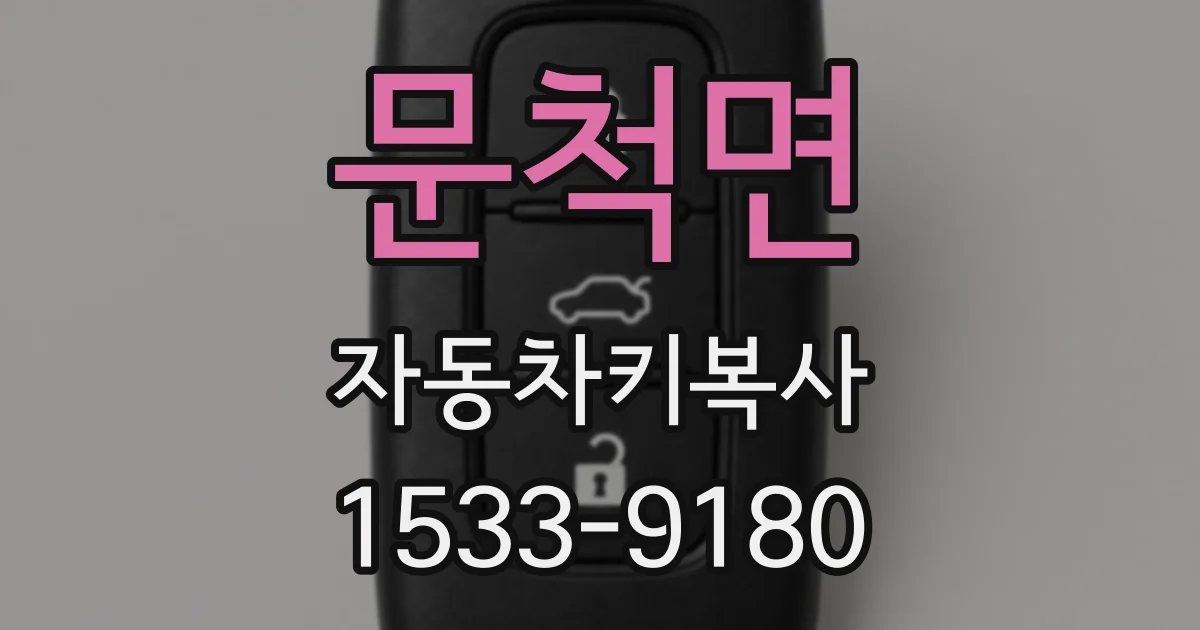 문척면 자동차키복사
