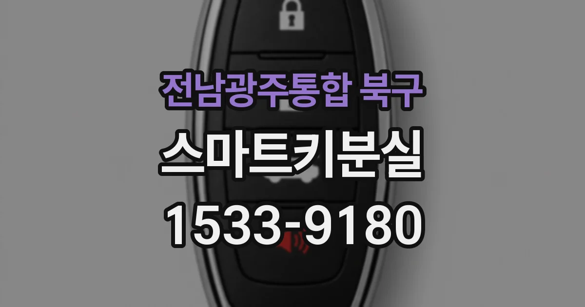 전남광주통합 북구 스마트키분실