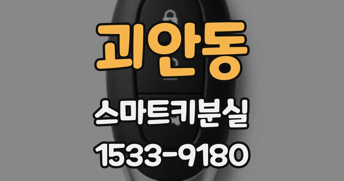 괴안동 스마트키분실