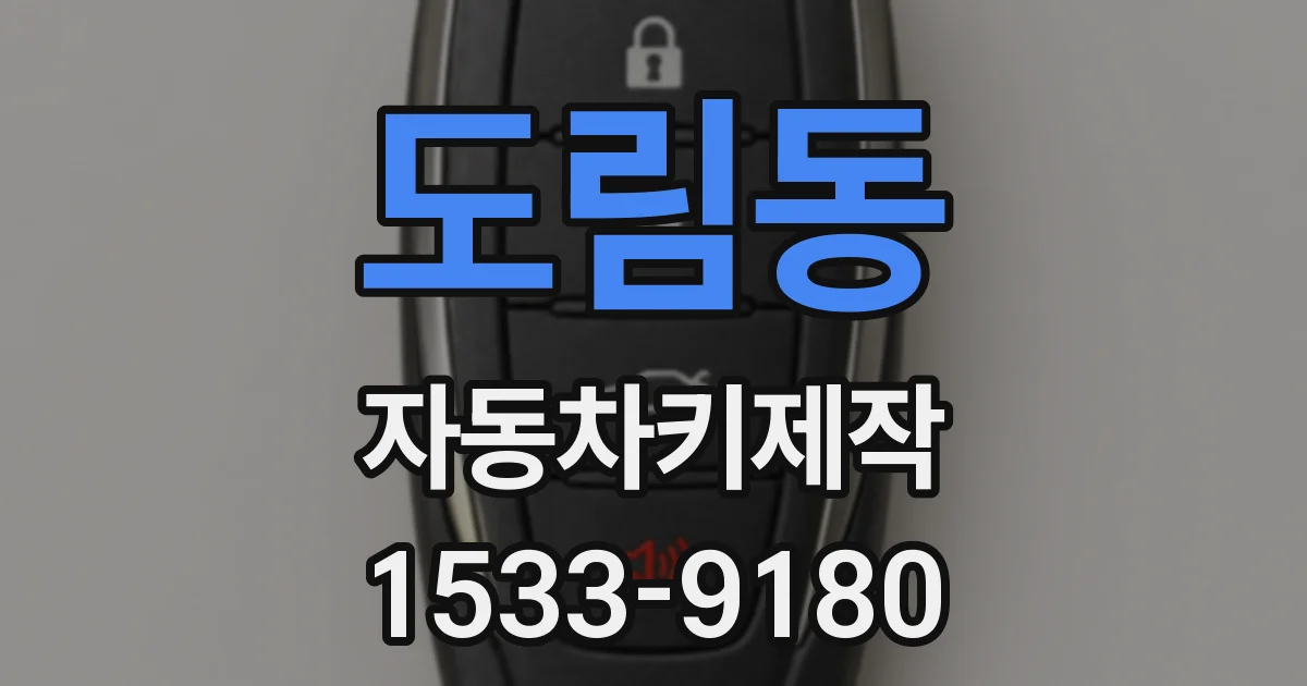 도림동 자동차키제작