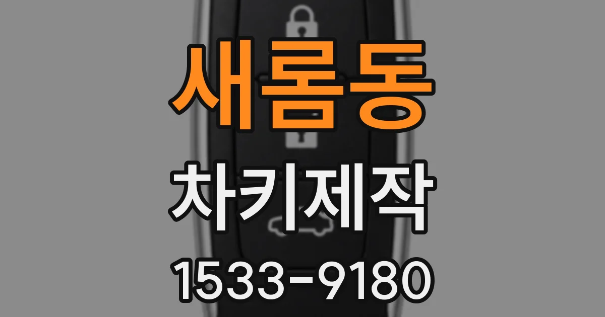 새롬동 차키제작