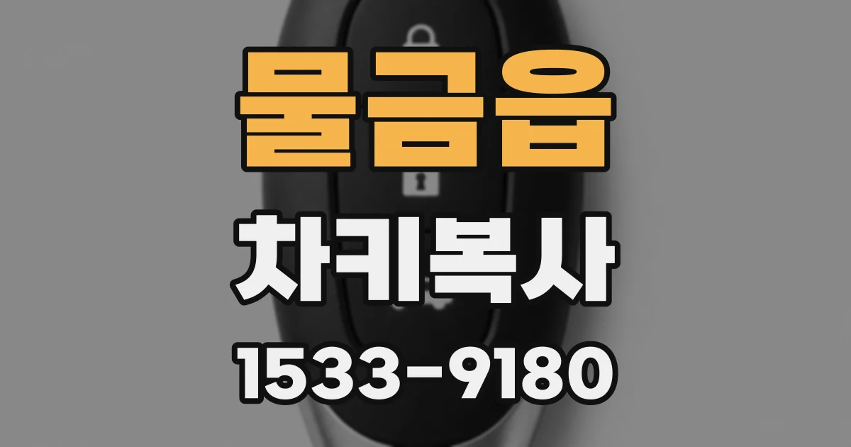 물금읍 차키복사